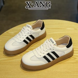 Genuine leather dextero shoes women's mesh breathable soft soled small white shoes 2025 summer new casual sneakers Forrest Gump shoes