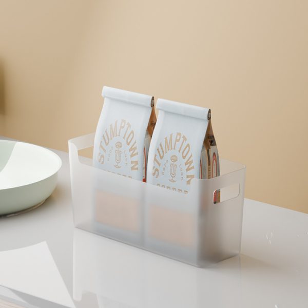 Kitchen cabinet door inside storage box wall hanging free punching cabinet inner plastic film hanger bathroom toilet shelf - Image 4