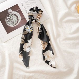 Tie the head rope Internet celebrity popular streamer bow hair ornament head rope tie hair French headband satin early spring atmosphere