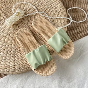 Sandals women's outer wear fashionable slippers 2024 new summer versatile can get wet and go out to the beach sandalsins