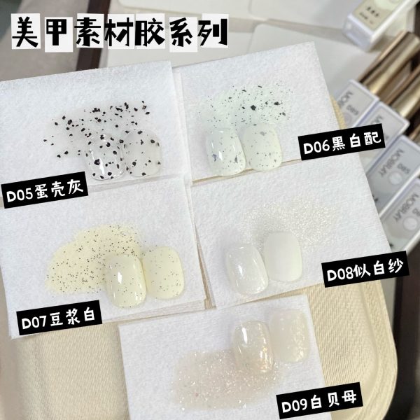Internet celebrity popular eggshell glue, nail polish, versatile particle spot glue, fritillary, glitter, quail eggs, nail polish, nail salon - Image 2