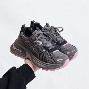 2025 spring/summer new student mesh breathable dad shoes women's Korean version of ins trendy street shooting retro platform sneakers
