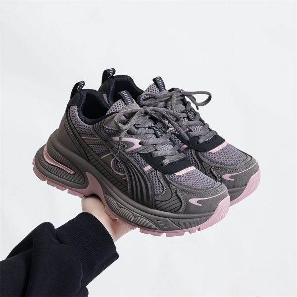 2025 spring/summer new student mesh breathable dad shoes women's Korean version of ins trendy street shooting retro platform sneakers - Image 3
