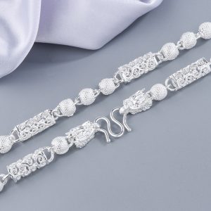 New high-quality fashion style trend men's beads simple jewelry high-end sense imperial chain light luxury jewelry necklace