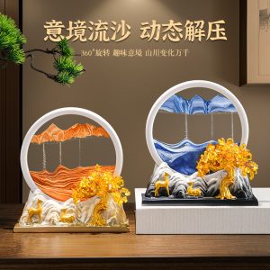 Fortune deer, quicksand paintings, ornaments, home living room, wine cabinet, decorations, entrance, TV cabinet, new house, housewarming, new home gifts
