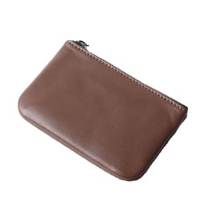 Small fashion zipper coin key bag leather texture men's short wallet mini coin purse women's