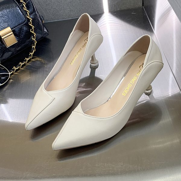 Stunning ~ pointed temperament high heels women's 2023 new French fashion pumps single shoes women's office business