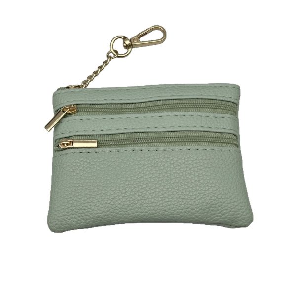 Factory sales solid color key bag zipper model women's small card case pendant mini new coin purse coin bag small wallet - Image 5