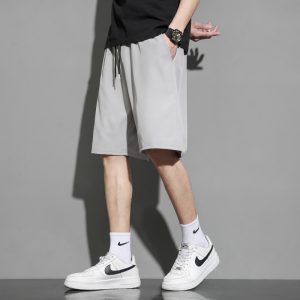Spot spot batch ~ shorts men's wear loose sports casual fashion brand summer ice silk quick-drying five-point pants