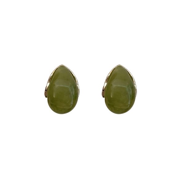 French retro drop earrings, amber, high-end temperament, earrings, personality, 925 silver needles, versatile, niche design sense~ - Image 5