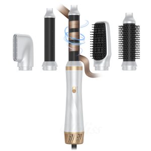 Cross-border 5-in-1 hot air comb multi-purpose hair straightening dual-purpose hair dryer 5-in-1 hair dryer wholesale