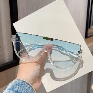 Sunglasses women's face-showing little women's sunglasses 2025 new high-end fashion Internet celebrity trend lower half frame glasses for men