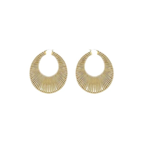 European and American retro exaggerated hand-braided earrings, exaggerated personality, fashionable earrings, high-end temperament, versatile earring women - Image 5