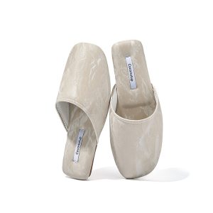 Coconut on the four seasons PU waterproof and breathable slippers women's autumn and winter new home indoor men's TPR anti-slip slippers couple