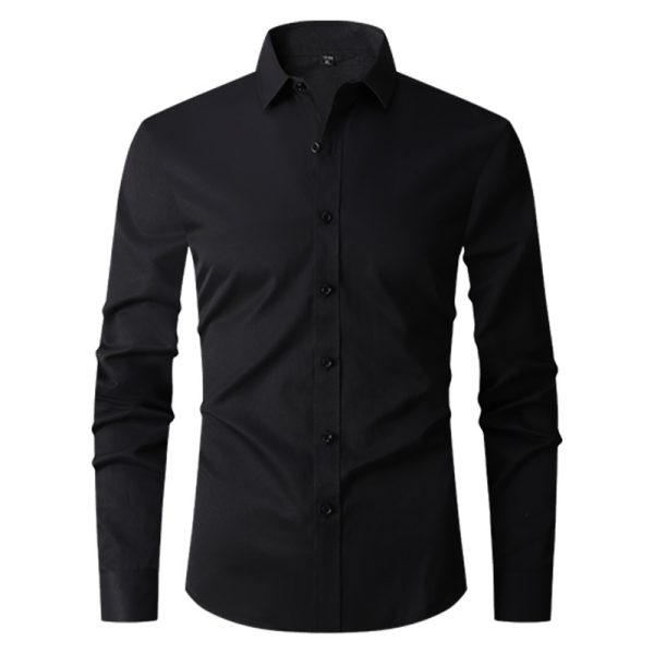 Foreign trade cross-border Amazon new men's shirt long sleeve trend new men's casual Korean slim shirt for men - Image 3