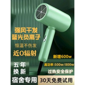 Electric hair dryer barrel for home 1200W 800w for student dormitory 500w low power 600w 700w mute