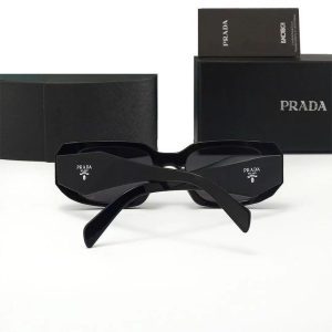 European and American retro P home sunglasses PR17 rectangular plate personality trend unisex ins sunglasses anti-glare