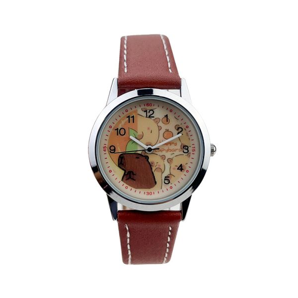 Capibala Kids Watch Girls Boys Elementary School Students Cute Waterproof Simple Girls Cartoon Electronic Quartz Watch